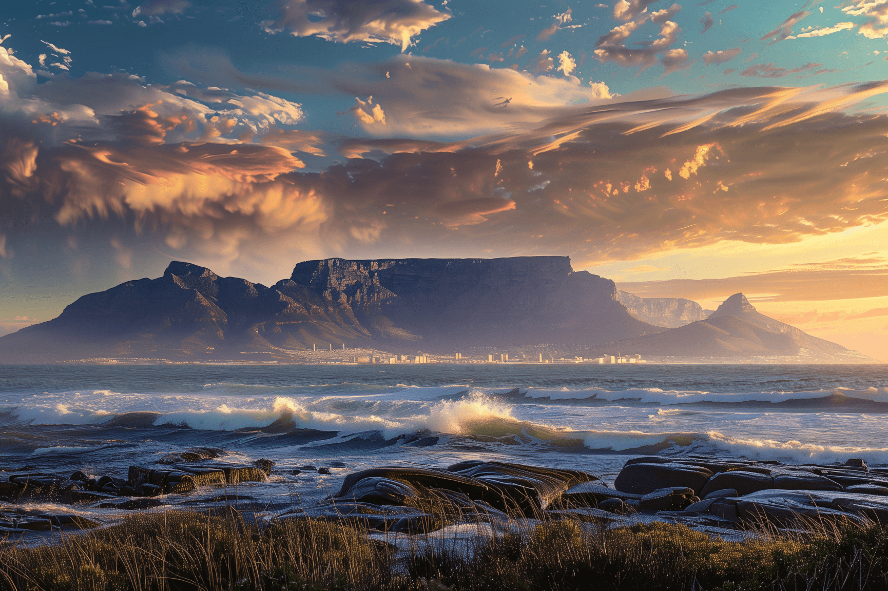 Table Mountain above Cape Town